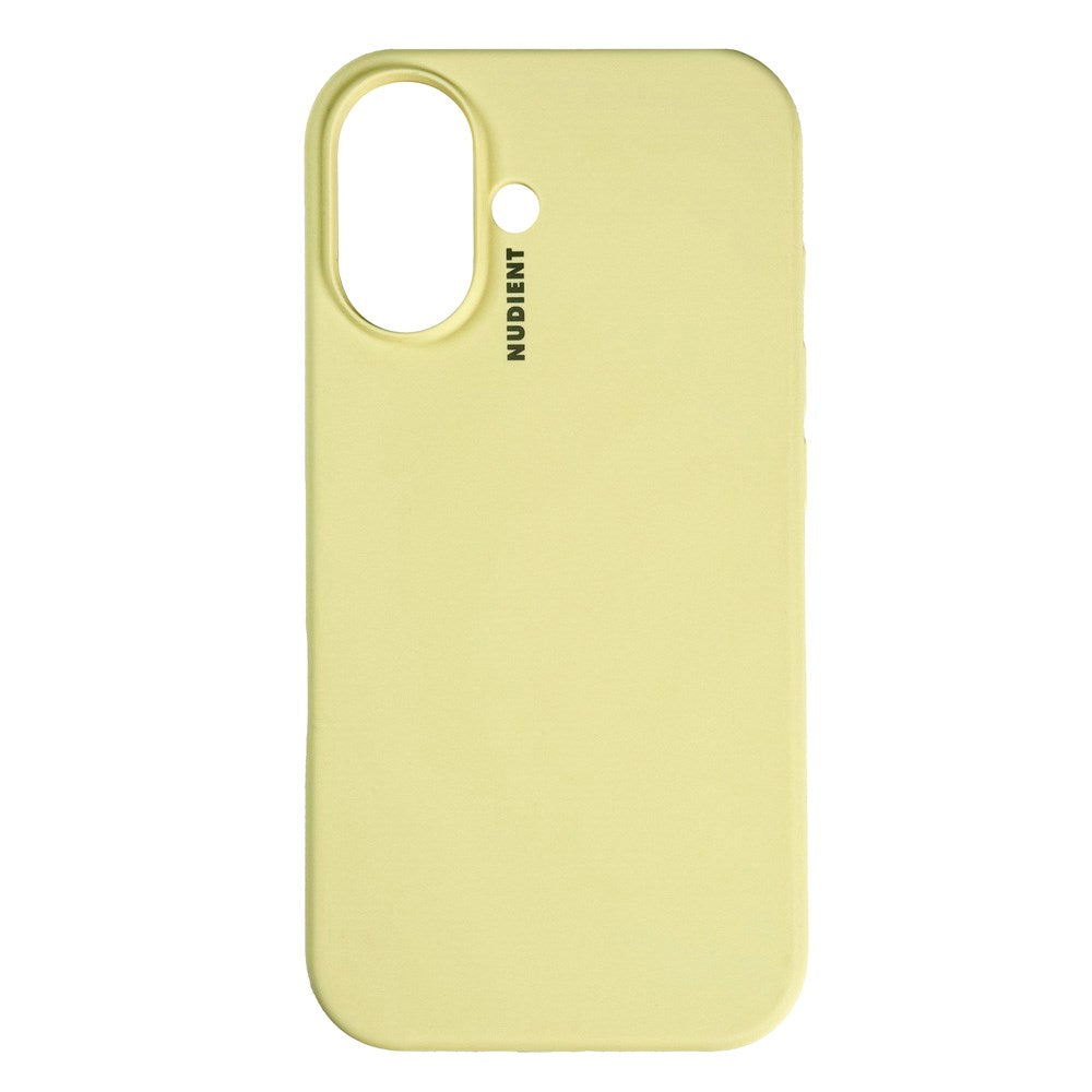 Nudient iPhone 16 Base Silicone Case - Pale Yellow