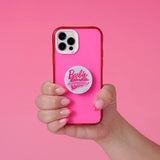 Nudient Sticker Mobile Grip Detachable w. Stand Function - Barbie Mania