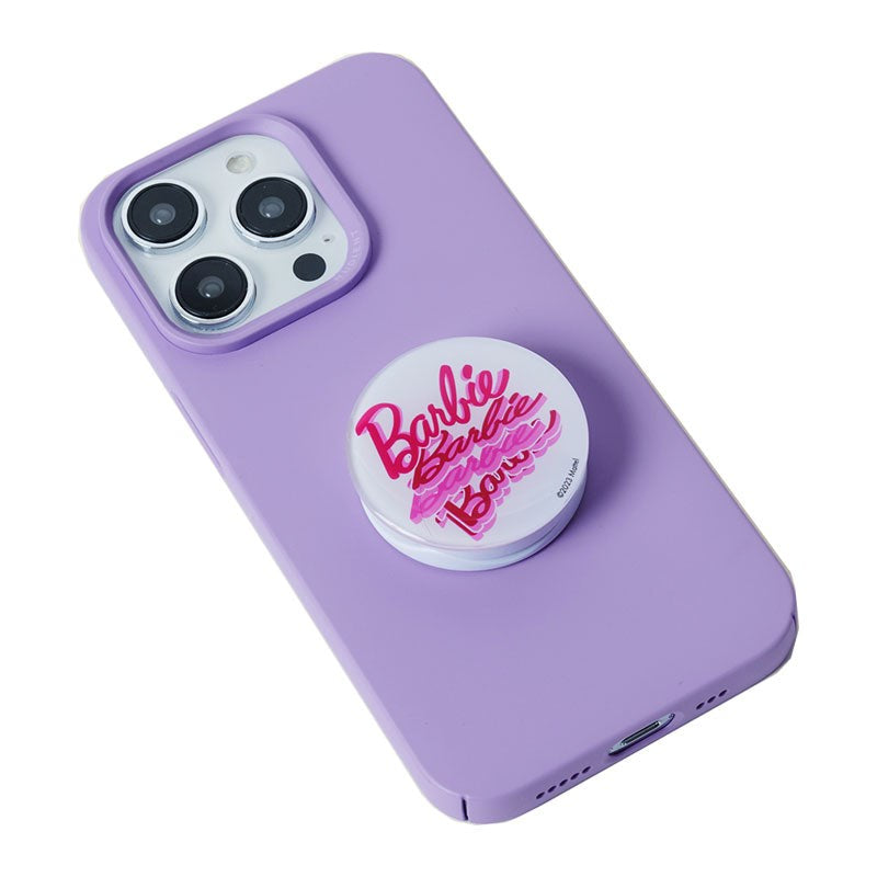 Nudient Sticker Mobile Grip Detachable w. Stand Function - Barbie Mania