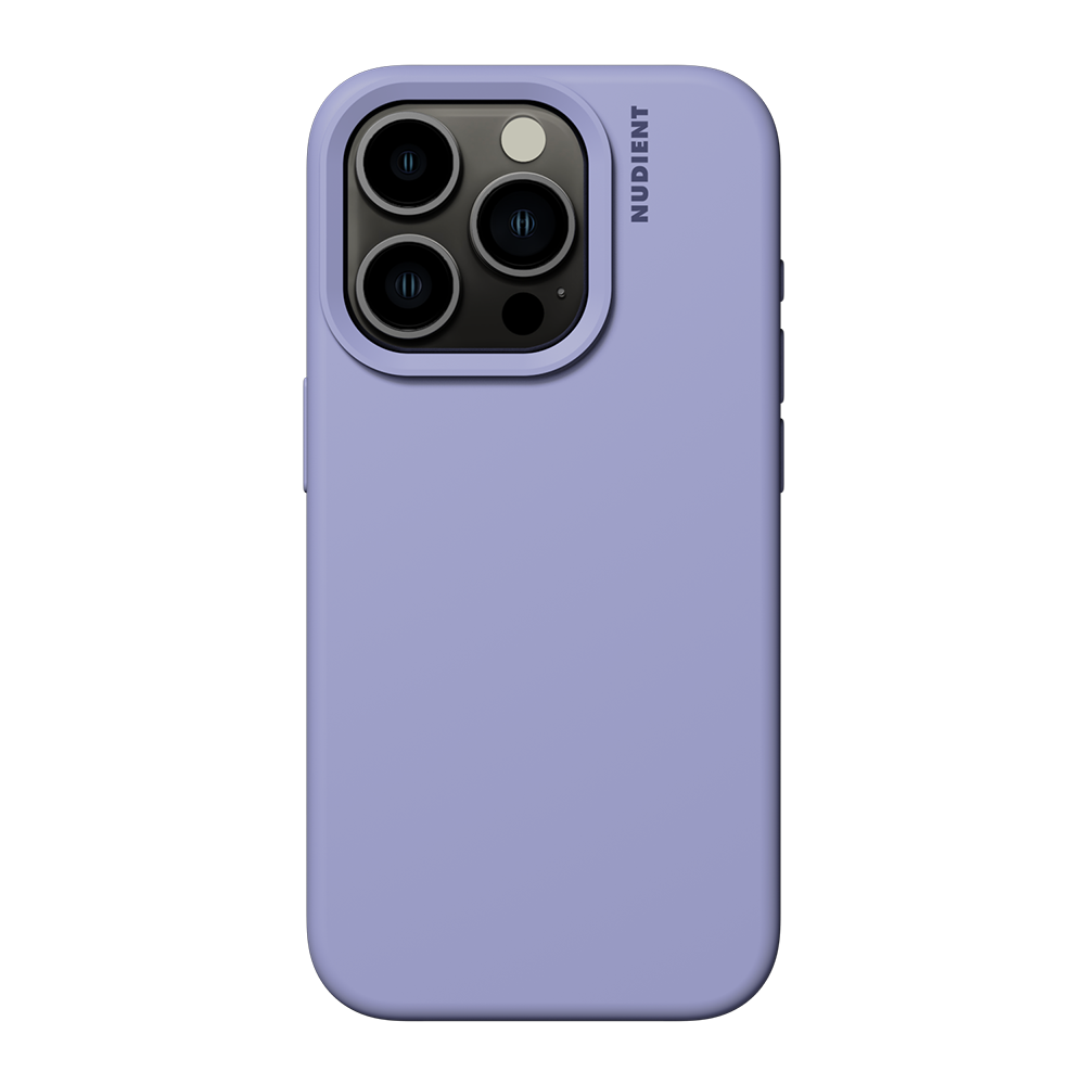 Nudient iPhone 15 Pro Base Silicone Case - Soft Purple