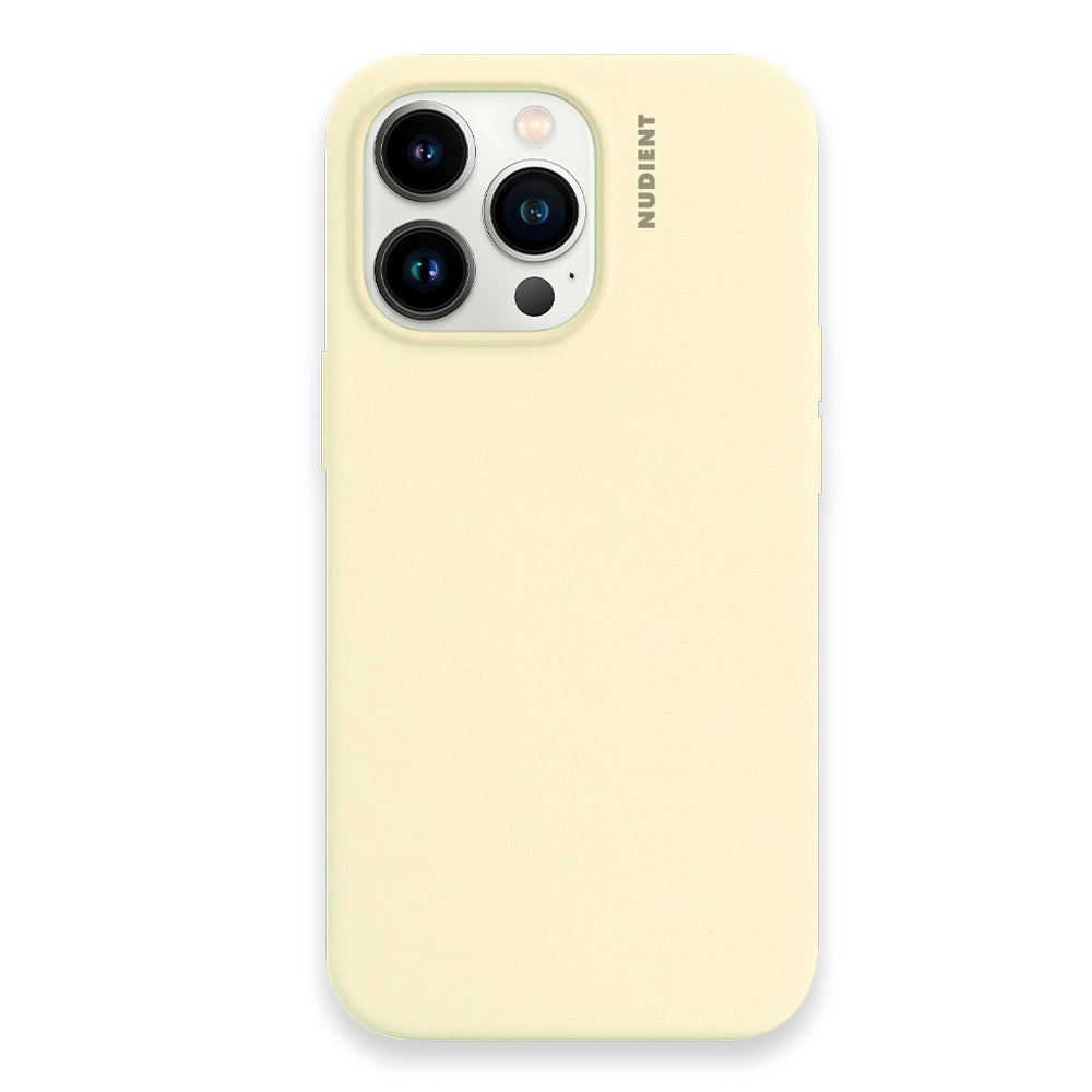 Nudient iPhone 13 Pro Base Silicone Case - Pale Yellow