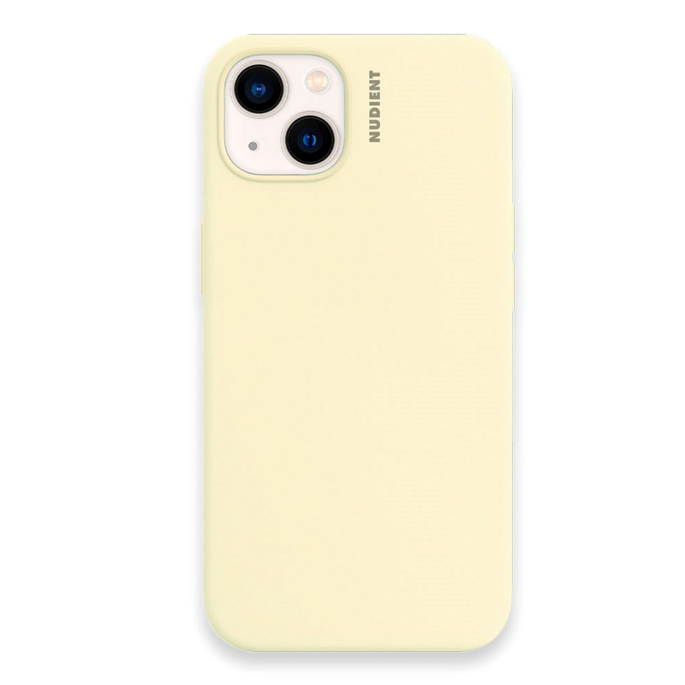 Nudient iPhone 13 Base Silicone Case -  Pale Yellow