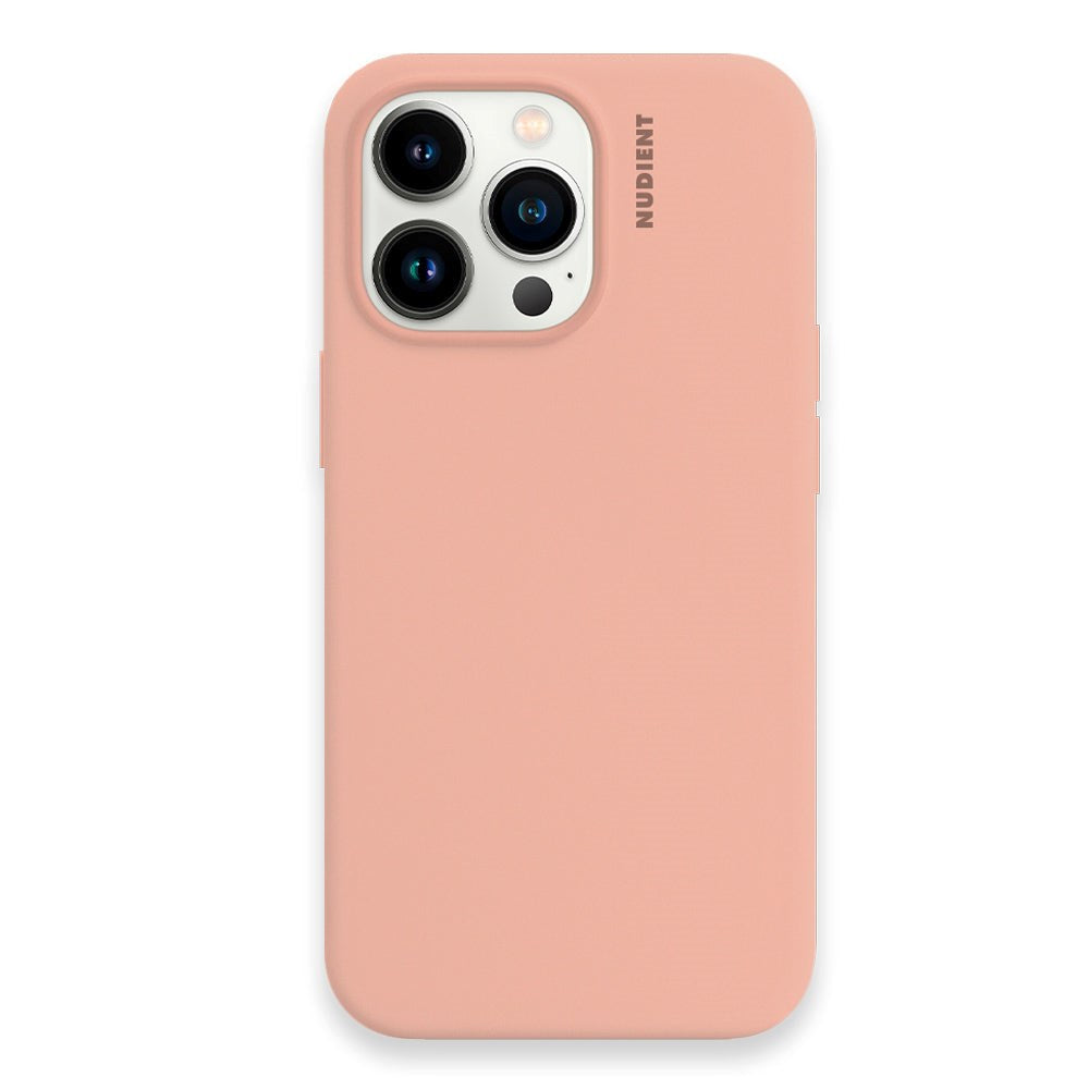 Nudient iPhone 13 Pro Base Silicone Case - Peach Orange