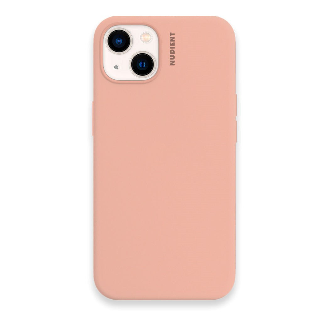 Nudient iPhone 13 Base Silicone Case - Peach Orange