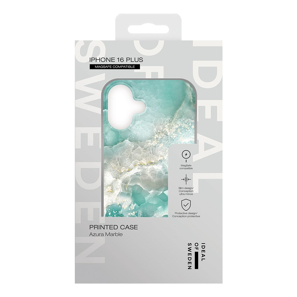 iDeal Of Sweden iPhone 16 Plus Fashion Case - MagSafe Compatible - Azura Marble