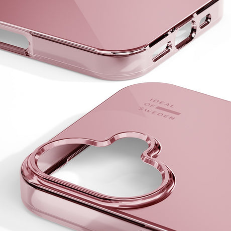 iPhone 16 Plus iDeal Of Sweden Mirror Case - Mirror Rose Pink