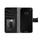 iDeal Of Sweden iPhone 16 Magnet Wallet+ Case - Croco