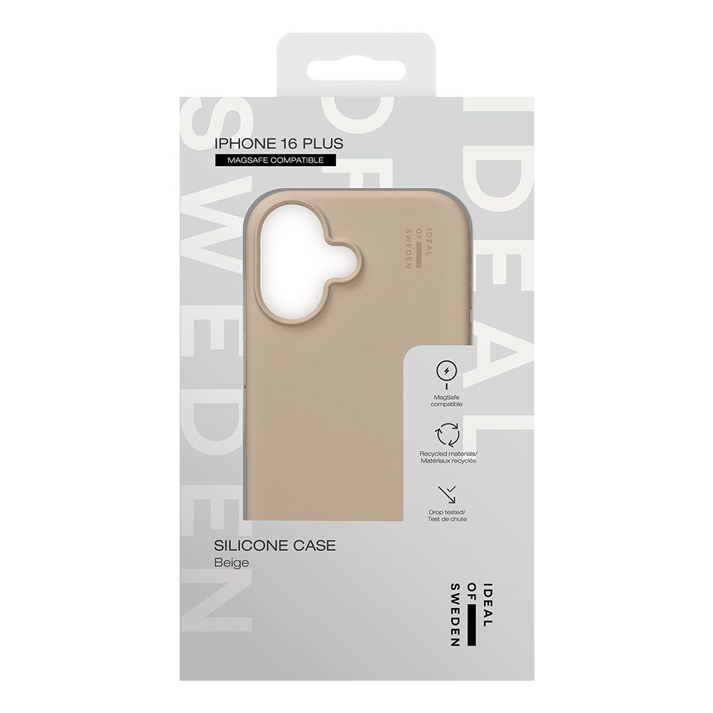 iDeal Of Sweden iPhone 16 Plus Silicone Case - MagSafe Compatible - Beige