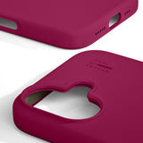 iDeal Of Sweden iPhone 16 Silicone Case - MagSafe Compatible - Cranberry