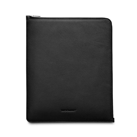 Woolnut iPad Pro 12.9" ( 2022 / 2021 / 2020 / 2018) / iPad Pro 13" (2024) Genuine Leather Folio Sleeve - Black