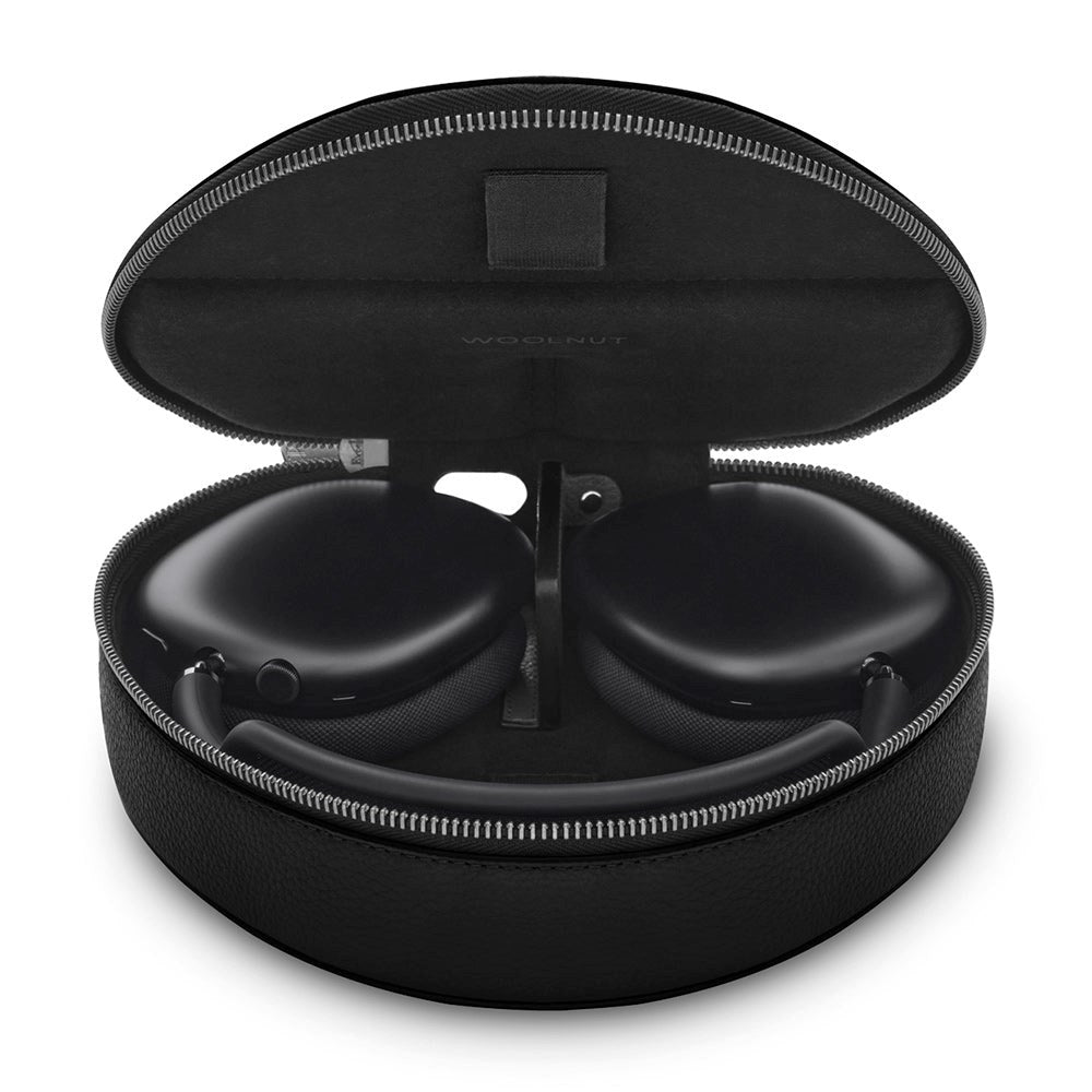 Woolnut AirPods Max Genuine Leather Case - Black