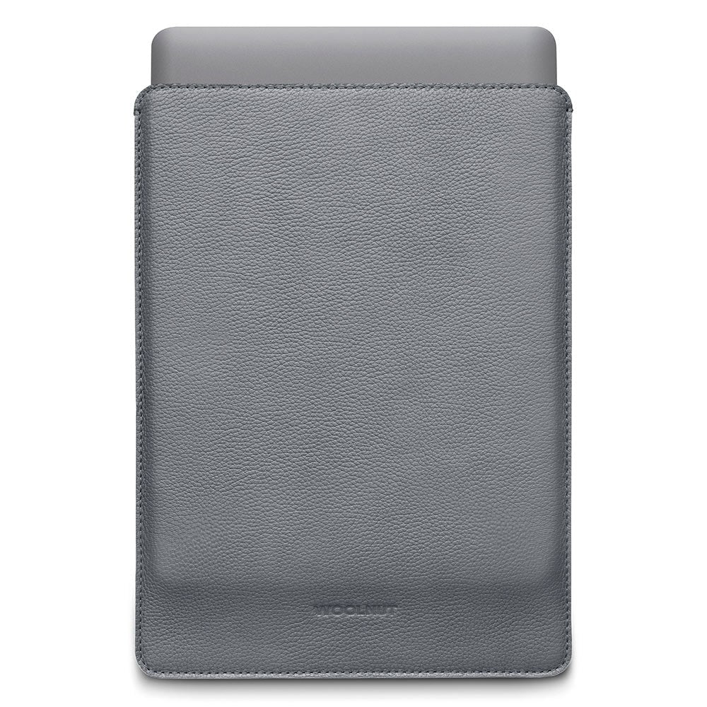 Woolnut Leather Sleeve for MacBook / Laptop 13" (315 x 220mm) - Grey