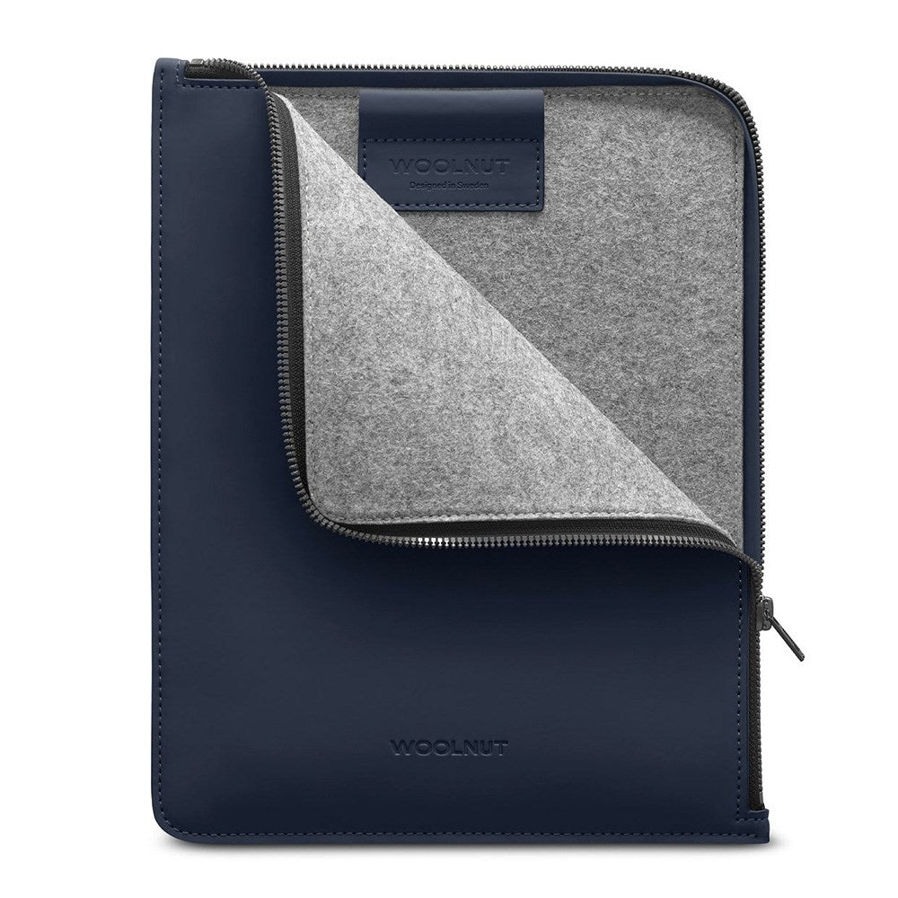 Woolnut PU Leather Folio Sleeve For iPad / Tablet (295 x 230mm) - Blue