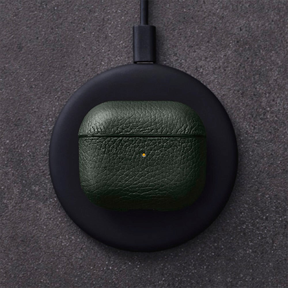 Woolnut AirPods (3rd gen.) Genuine Leather Case - Green