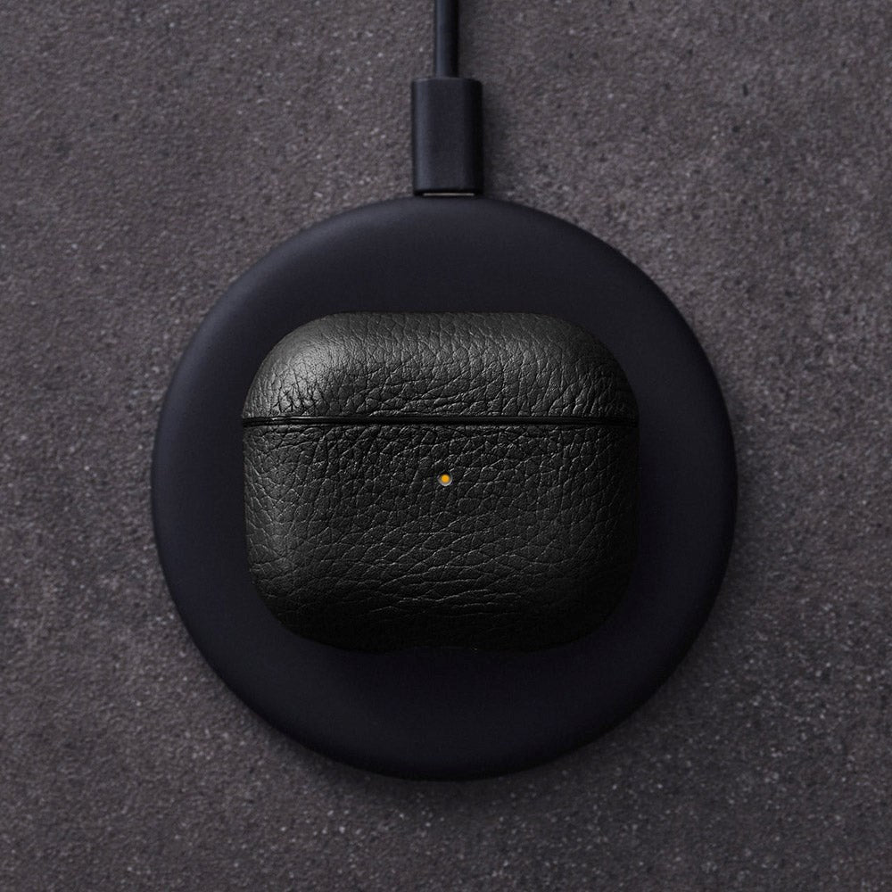 Woolnut AirPods (3. gen.) Genuine Leather Case - Black