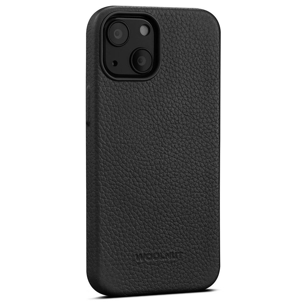 iPhone 13 Mini WOOLNUT Full Grain Leather Case - MagSafe Compatible - Black