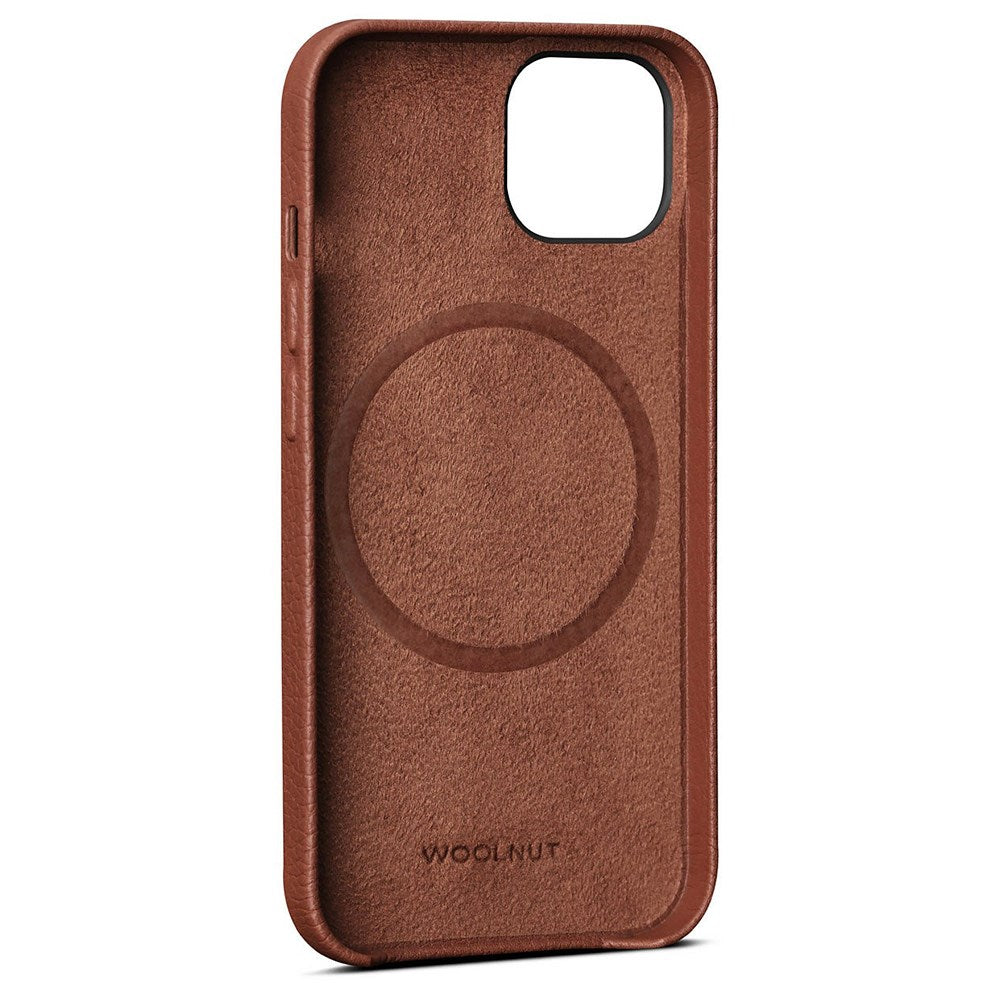 iPhone 13 WOOLNUT Full Grain Leather Case - MagSafe Compatible - Brown