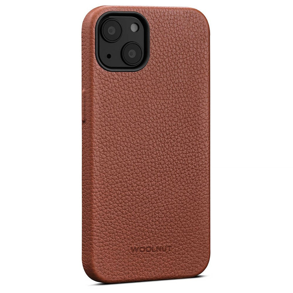 iPhone 13 WOOLNUT Full Grain Leather Case - MagSafe Compatible - Brown