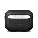 Woolnut AirPods Pro (2. gen.) Genuine Leather Case - Black