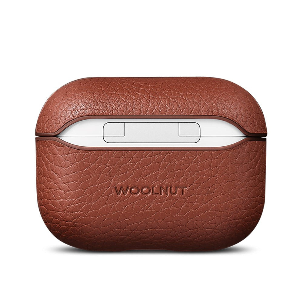 Woolnut AirPods Pro (2. gen.) Genuine Leather Case - Brown