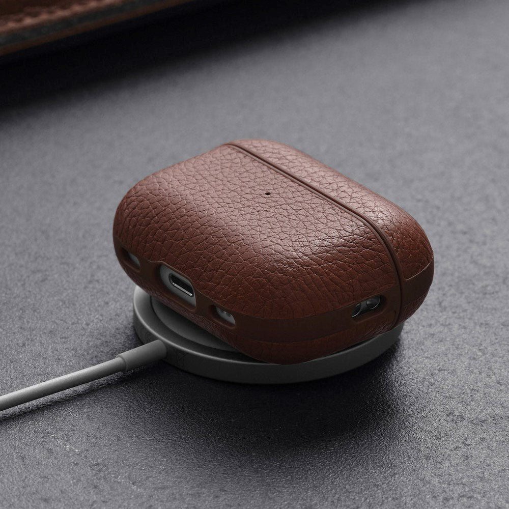 Woolnut AirPods Pro (2. gen.) Genuine Leather Case - Brown