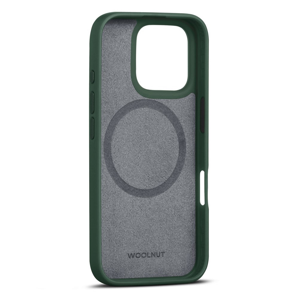 iPhone 16 Pro WOOLNUT Full Grain Leather Case - MagSafe Compatible - Grøn