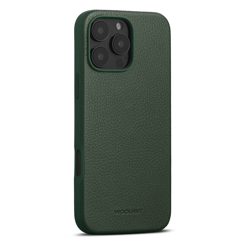 iPhone 16 Pro Max WOOLNUT Full Grain Leather Case - MagSafe Compatible - Green