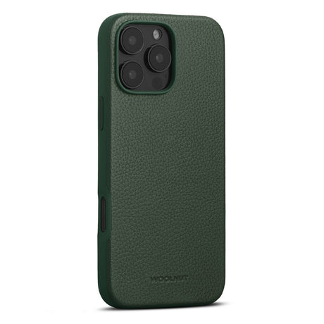 iPhone 16 Pro Max WOOLNUT Full Grain Leather Case - MagSafe Compatible - Green