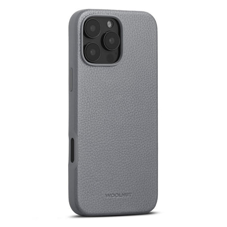 iPhone 16 Pro Max WOOLNUT Full Grain Leather Case - MagSafe Compatible - Grey