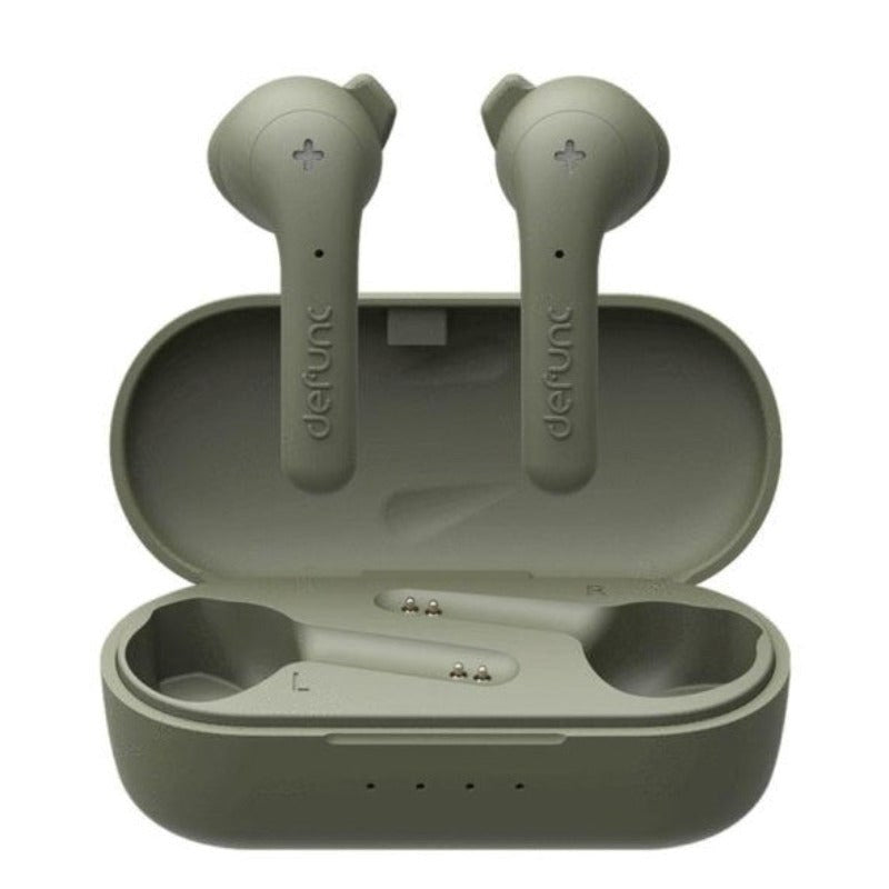 Defunc True Basic Bluetooth Headphones w. Charging case - Green