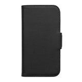 iPhone 14 Pro Key Nordfjord Slim Magnet Wallet PU Leather Flip Case - Black