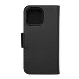 iPhone 14 Pro Max Key Nordfjord Slim Magnet Wallet PU Leather Flip Case - Black