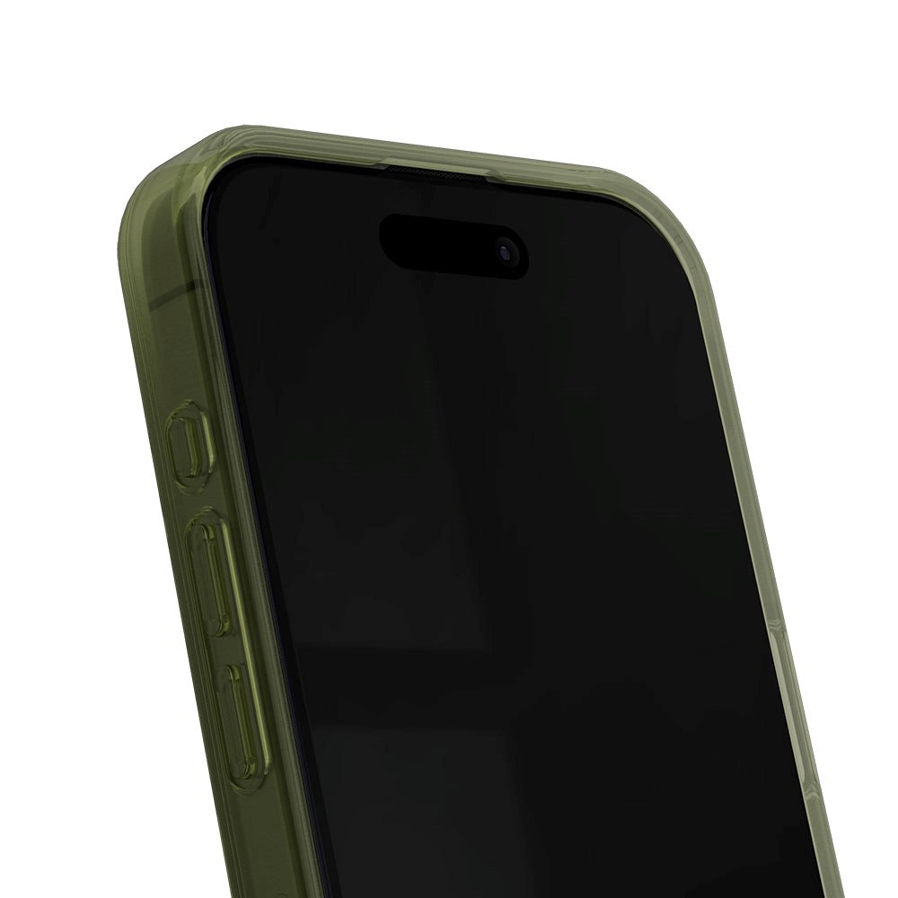 iPhone 15 Pro iDeal Of Sweden Clear Case - Khaki