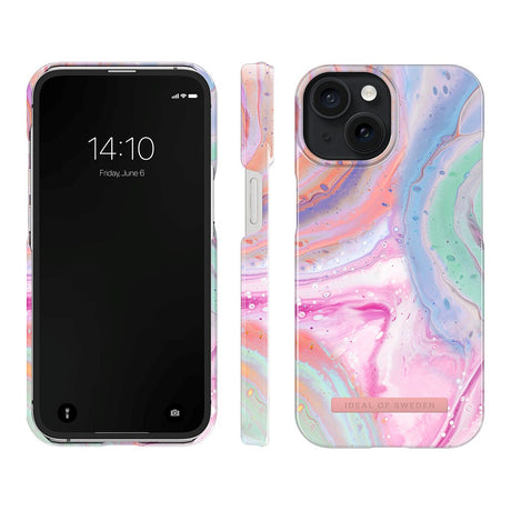 iPhone 15 iDeal Of Sweden Fashion Case - Pastel Marble