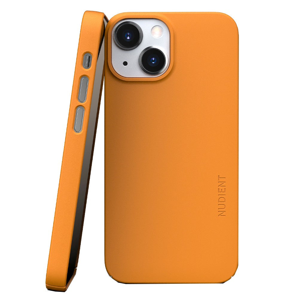 Nudient Thin Case V3 iPhone 13 Mini Case - Saffron Yellow