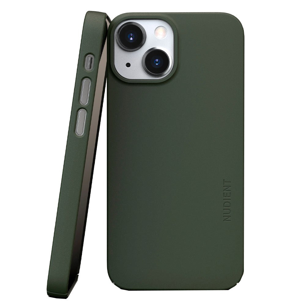 Nudient Thin Case V3 iPhone 13 Mini Case - Pine Green