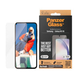 Samsung Galaxy A55 (5G) PanzerGlass Ultra Wide Fit Re:fresh Screen Protector w. EasyAligner - Platinum Strength - Transparent