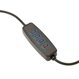 White Shark 1200lm Ring Light with Tripod & Mobile Holder - 20cm - Black