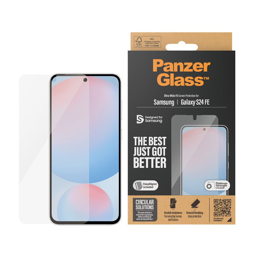 Samsung Galaxy S24 FE - PanzerGlass Ultra-Wide Fit Screen Protector - Transparent