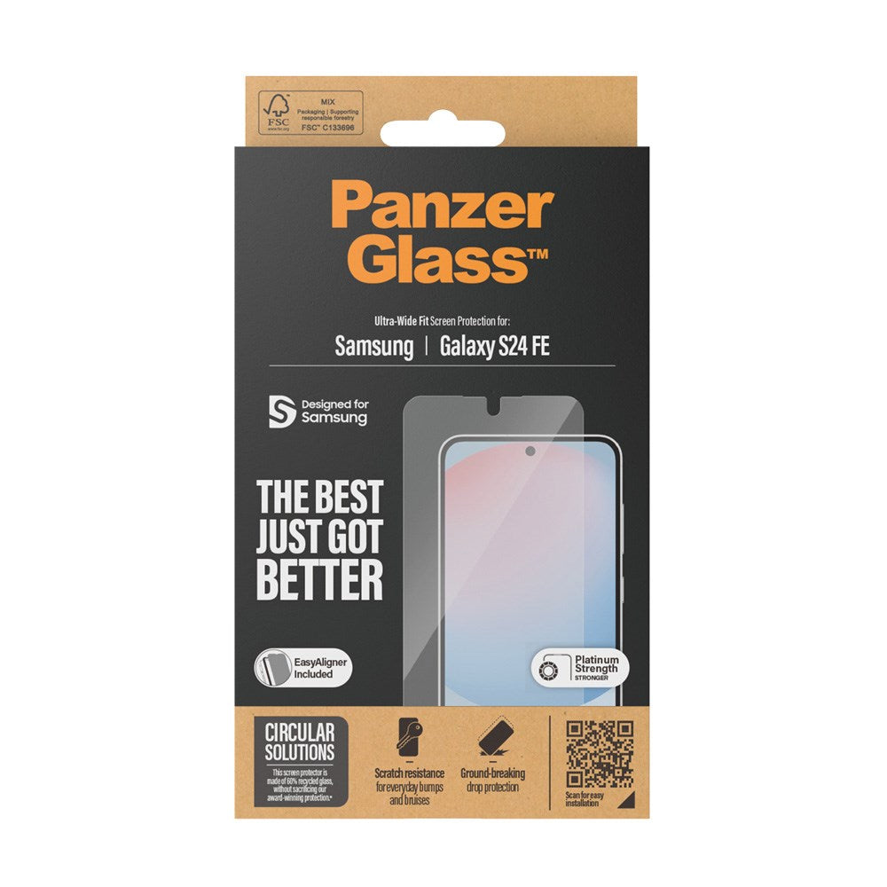 Samsung Galaxy S24 FE - PanzerGlass Ultra-Wide Fit Screen Protector - Transparent