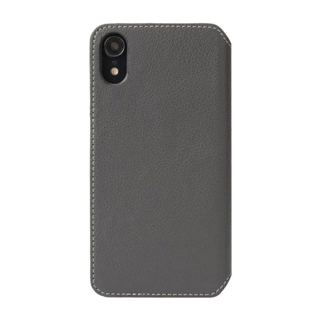 Krusell Pixbo 4 Card FolioCase iPhone Xr Leather Flip Case - Grey