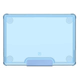 MacBook Air 13" M2 /M3 (2022-2024) UAG [U] Lucent Case - Transparent / Blue