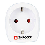 Skross Europe to Australia/China Travel Adapter- White