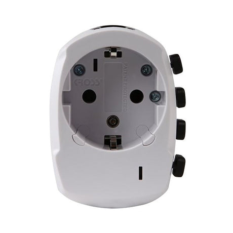 Travel Adapter Skross 4-i-1 World - White