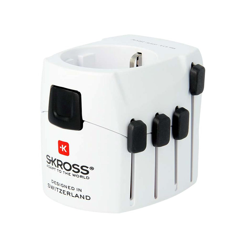 Travel Adapter Skross 4-i-1 World - White