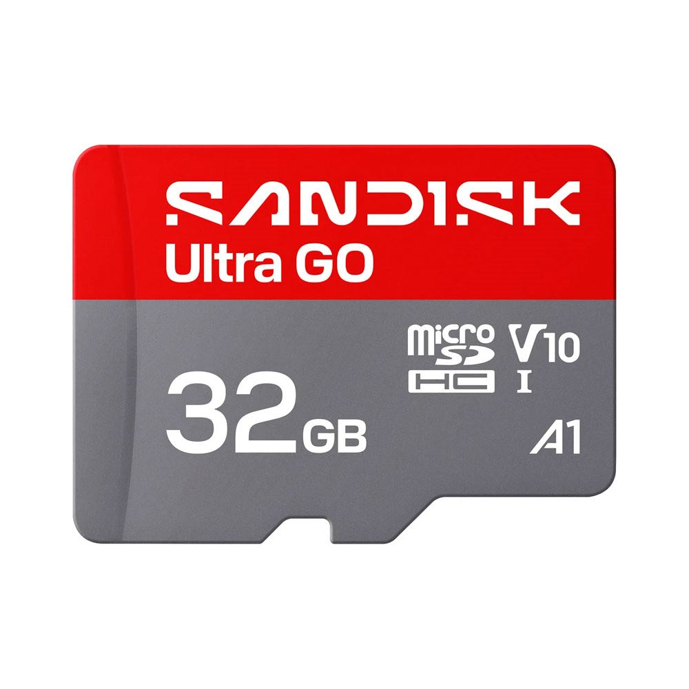 SanDisk MicroSD Ultra Go Memory Card - 32GB - Red / Grey