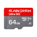 SanDisk MicroSD Ultra Go Memory Card - 64GB - Red / Grey