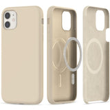 iPhone 11 Tech-Protect Silicone Case - MagSafe Compatible - Beige