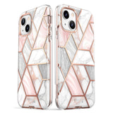 iPhone 14 / 13 i-Blason Cosmo Marble Case w. Screen Protector - Pink