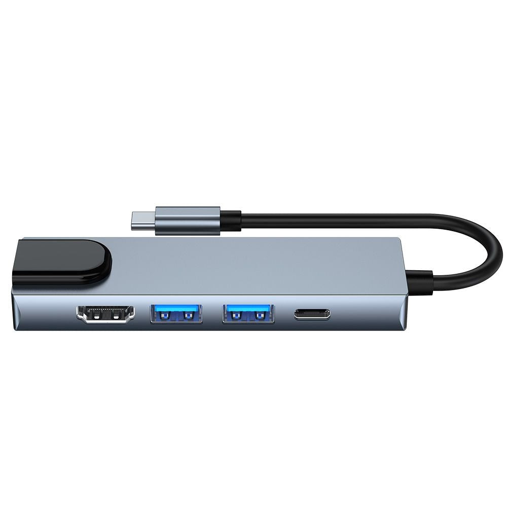 Tech-Protect 5in1 USB-C Multiport Hub - HDMI / USB-C / Ethernet / 2 x USB-A - Grey